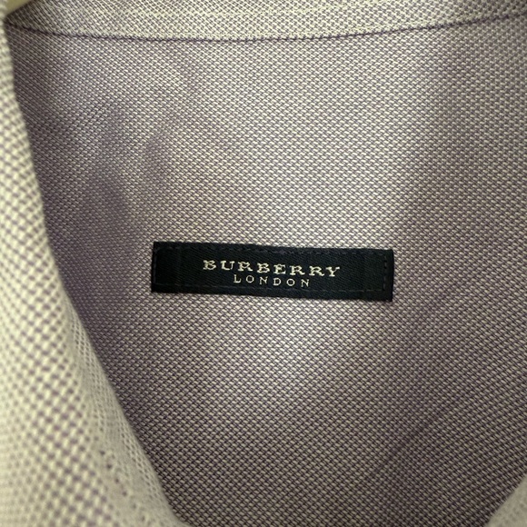 Burberry Men's Purple Button-Down Dress Shirt Size Large EUC - Picture 3 of 9